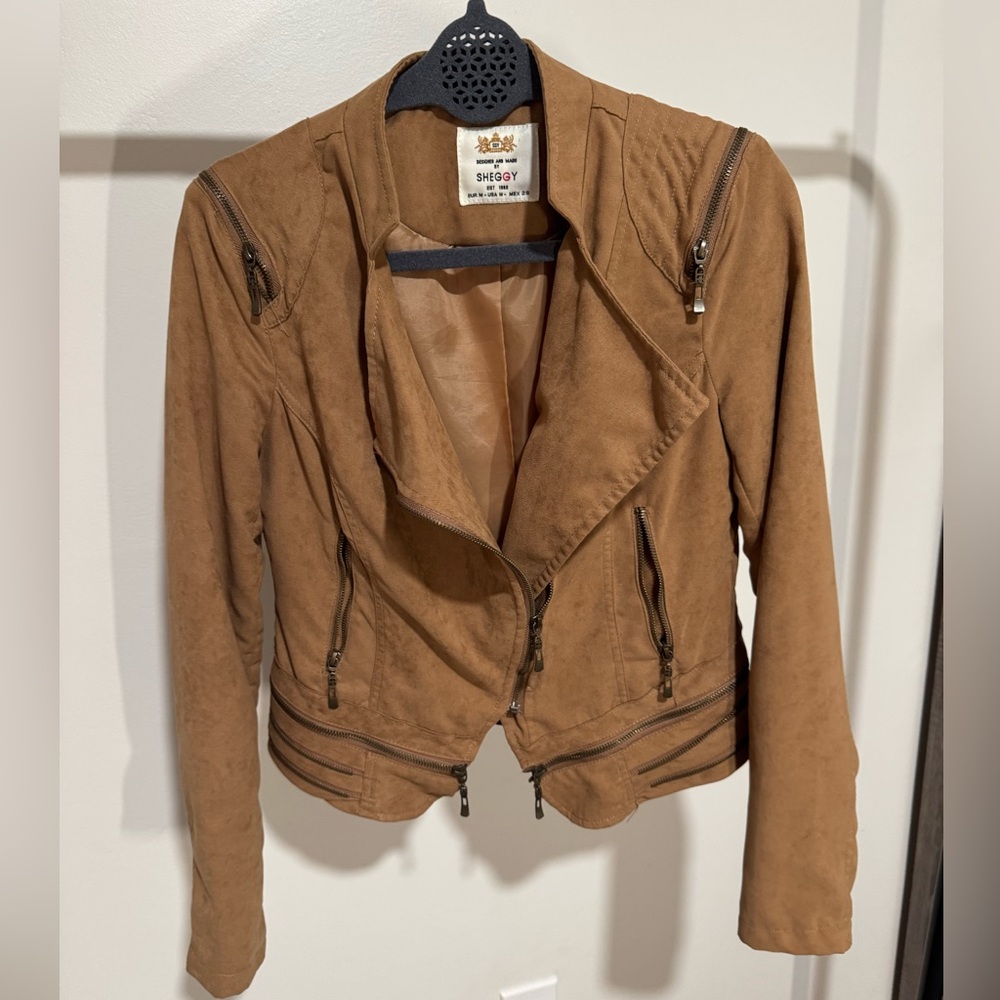 Women's Tan Suede Jacket